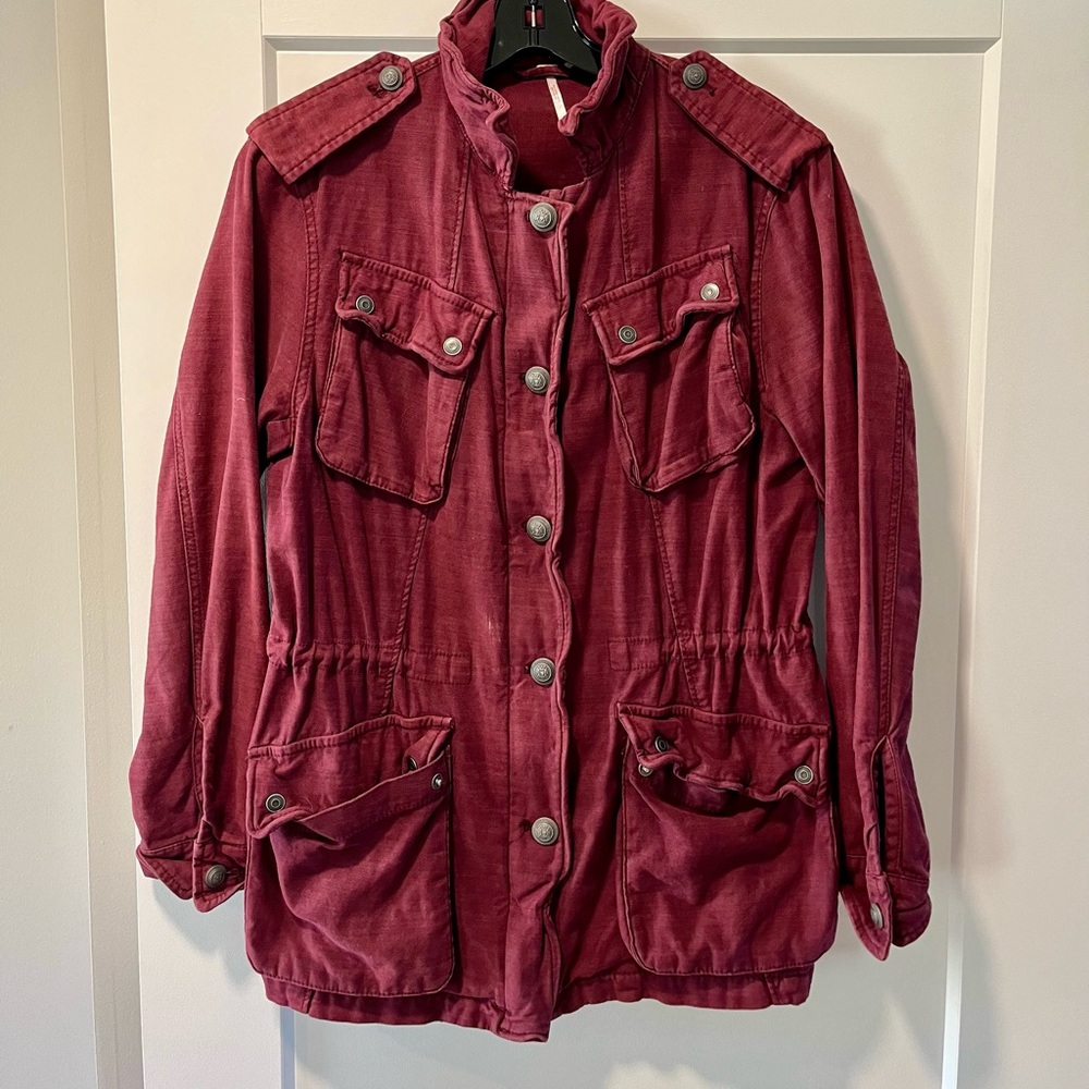 Free People: Not Your Brothers Utility Jacket - petite small